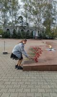 Возложение цветов к мемориалу “Вечный огонь”