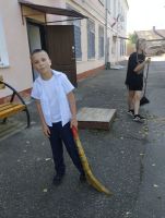 Чистый школьный двор