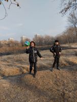 Футбол на прогулке